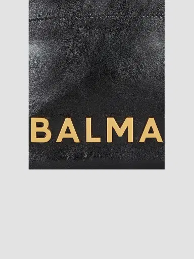Balmain Women's 1945 Soft Cabas Crinkled Leather Bag - Noir | Thumbnail 7 Balmain Women's 1945 Soft Cabas Crinkled Leather Bag - Noir | Thumbnail 7