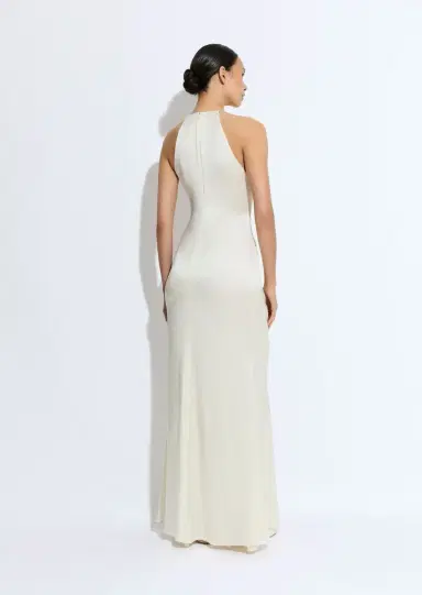 LAPOINTE Satin Cowl Neck Tab Gown | Thumbnail 2 LAPOINTE Satin Cowl Neck Tab Gown | Thumbnail 2