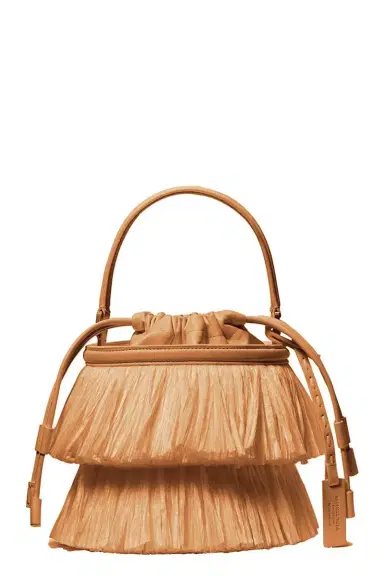 Michael Kors Collection Mini Ischia Bucket Bag - Natural | Thumbnail 1 Michael Kors Collection Mini Ischia Bucket Bag - Natural | Thumbnail 1
