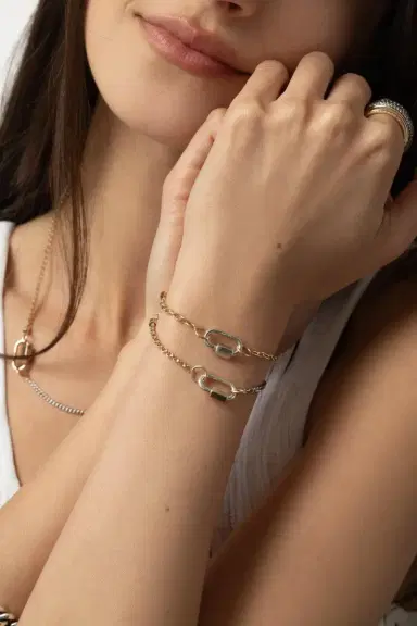 Marla Aaron Mixed Up Half And Half Chain Bracelet | Thumbnail 3 Marla Aaron Mixed Up Half And Half Chain Bracelet | Thumbnail 3