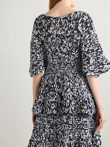 Khaite Mathilde Cotton-blend Peplum Top | Thumbnail 3 Khaite Mathilde Cotton-blend Peplum Top | Thumbnail 3