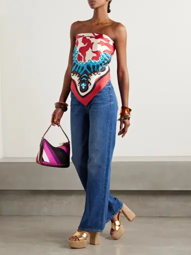 La DoubleJ + Mother Printed Silk-twill Scarf | Thumbnail 2 La DoubleJ + Mother Printed Silk-twill Scarf | Thumbnail 2