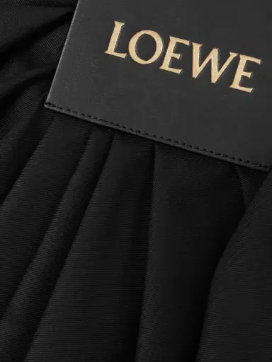 Loewe Draped Cotton And Silk-blend Twill Mini Skirt | Thumbnail 4 Loewe Draped Cotton And Silk-blend Twill Mini Skirt | Thumbnail 4