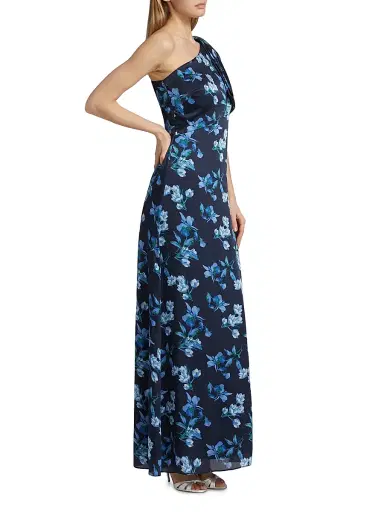 SACHIN & BABI Women's Chelsea Floral One-Shoulder Gown | Thumbnail 4 SACHIN & BABI Women's Chelsea Floral One-Shoulder Gown | Thumbnail 4