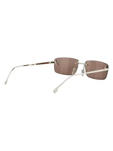 Fendi Women's First Crystal 54MM Metal Rectangular Sunglasses - Gold And Brown | Thumbnail 22 Fendi Women's First Crystal 54MM Metal Rectangular Sunglasses - Gold And Brown | Thumbnail 22