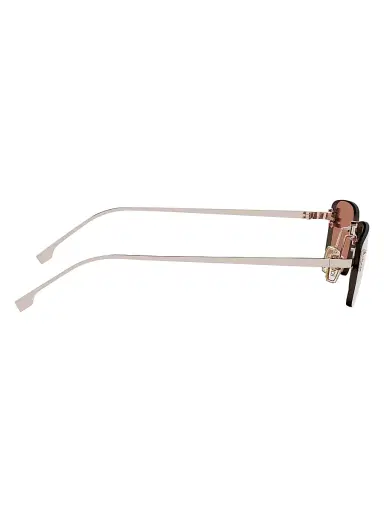 Fendi Women's First Crystal 54MM Metal Rectangular Sunglasses - Gold And Brown | Thumbnail 31 Fendi Women's First Crystal 54MM Metal Rectangular Sunglasses - Gold And Brown | Thumbnail 31