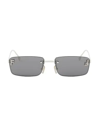 Fendi Women's First Crystal 54MM Metal Rectangular Sunglasses - Gold And Brown | Thumbnail 10 Fendi Women's First Crystal 54MM Metal Rectangular Sunglasses - Gold And Brown | Thumbnail 10