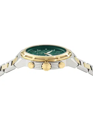 FERRAGAMO Men's Two-Tone Stainless Steel Chronograph Watch/44MM - Two Tone Green | Thumbnail 2 FERRAGAMO Men's Two-Tone Stainless Steel Chronograph Watch/44MM - Two Tone Green | Thumbnail 2