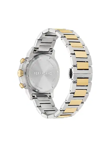 FERRAGAMO Men's Two-Tone Stainless Steel Chronograph Watch/44MM - Two Tone Green | Thumbnail 3 FERRAGAMO Men's Two-Tone Stainless Steel Chronograph Watch/44MM - Two Tone Green | Thumbnail 3
