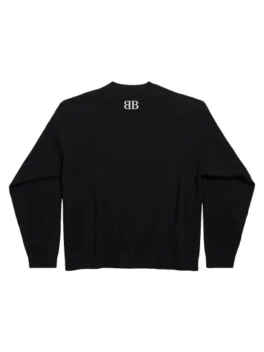 Balenciaga Men's Crewneck Sweater - Black | Thumbnail 2 Balenciaga Men's Crewneck Sweater - Black | Thumbnail 2