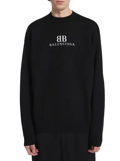 Balenciaga Men's Crewneck Sweater - Black | Thumbnail 3 Balenciaga Men's Crewneck Sweater - Black | Thumbnail 3