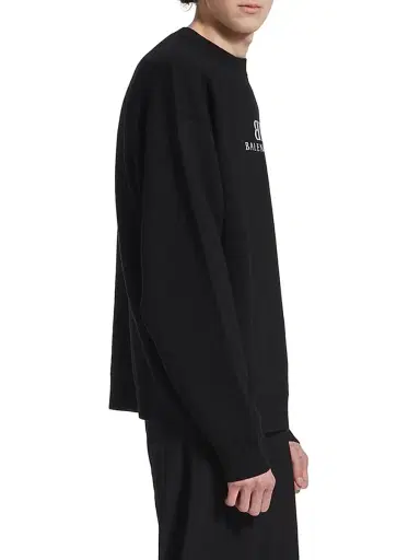 Balenciaga Men's Crewneck Sweater - Black | Thumbnail 4 Balenciaga Men's Crewneck Sweater - Black | Thumbnail 4