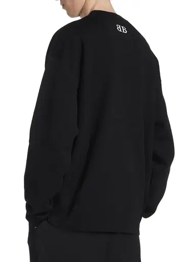 Balenciaga Men's Crewneck Sweater - Black | Thumbnail 5 Balenciaga Men's Crewneck Sweater - Black | Thumbnail 5