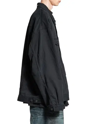 Balenciaga Men's Oversized Jacket - Black - Size XL | Thumbnail 4 Balenciaga Men's Oversized Jacket - Black - Size XL | Thumbnail 4