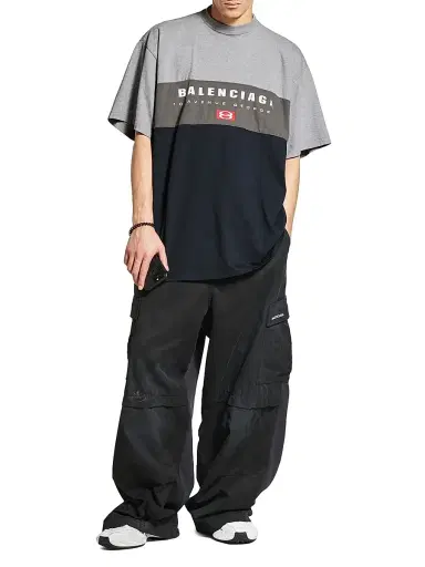 Balenciaga Men's Unity Sport Large Fit T-Shirt - Heather Grey | Thumbnail 6 Balenciaga Men's Unity Sport Large Fit T-Shirt - Heather Grey | Thumbnail 6