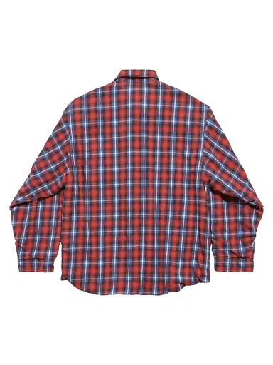 Balenciaga Men's Lined Shirt - Red Blue - Size XL | Thumbnail 2 Balenciaga Men's Lined Shirt - Red Blue - Size XL | Thumbnail 2