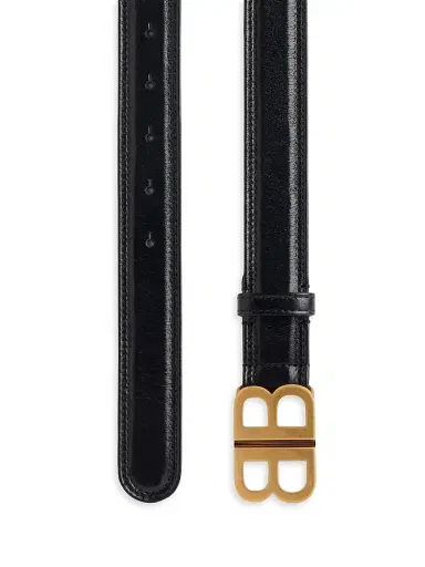 Balenciaga Women's BB Soft Belt - Black - Size 30 | Thumbnail 2 Balenciaga Women's BB Soft Belt - Black - Size 30 | Thumbnail 2
