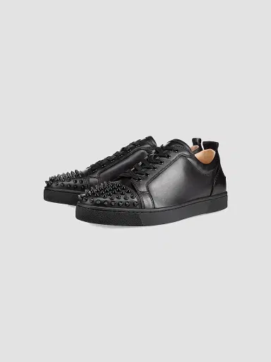 Christian Louboutin Men's Louis Junior Spikes Sneakers | Thumbnail 2 Christian Louboutin Men's Louis Junior Spikes Sneakers | Thumbnail 2