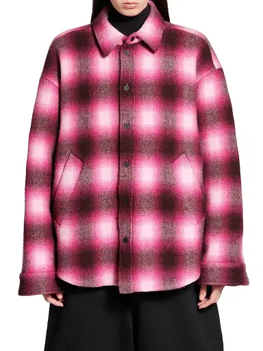 Balenciaga Women's Padded Shirt - Pink Black | Thumbnail 3 Balenciaga Women's Padded Shirt - Pink Black | Thumbnail 3