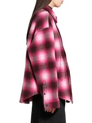 Balenciaga Women's Padded Shirt - Pink Black | Thumbnail 4 Balenciaga Women's Padded Shirt - Pink Black | Thumbnail 4