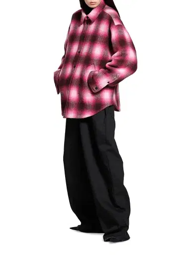 Balenciaga Women's Padded Shirt - Pink Black | Thumbnail 6 Balenciaga Women's Padded Shirt - Pink Black | Thumbnail 6