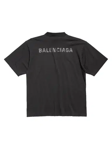 Balenciaga Women's Back Medium Fit T-Shirt - Black | Thumbnail 2 Balenciaga Women's Back Medium Fit T-Shirt - Black | Thumbnail 2