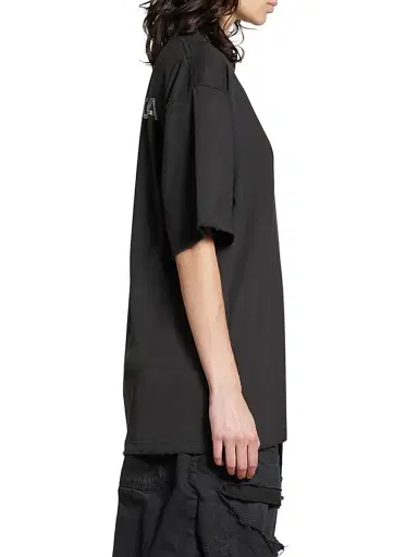 Balenciaga Women's Back Medium Fit T-Shirt - Black | Thumbnail 4 Balenciaga Women's Back Medium Fit T-Shirt - Black | Thumbnail 4