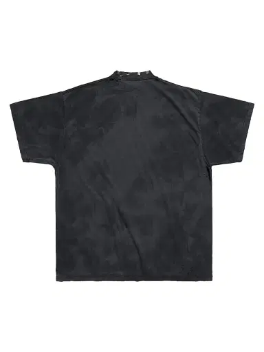 Balenciaga Men's Pierced Oversized T-Shirt - Black | Thumbnail 2 Balenciaga Men's Pierced Oversized T-Shirt - Black | Thumbnail 2