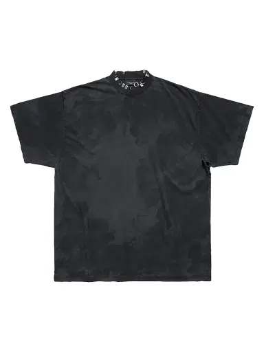 Balenciaga Men's Pierced Oversized T-Shirt - Black | Thumbnail 1 Balenciaga Men's Pierced Oversized T-Shirt - Black | Thumbnail 1