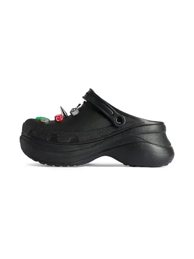 Balenciaga Men's Crocs Jibbitz Mules - Black - Size 12 | Thumbnail 3 Balenciaga Men's Crocs Jibbitz Mules - Black - Size 12 | Thumbnail 3