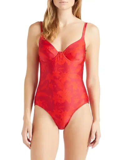 Vilebrequin Women's Flower Power One-Piece Swimsuit - Lipstick | Thumbnail 3 Vilebrequin Women's Flower Power One-Piece Swimsuit - Lipstick | Thumbnail 3