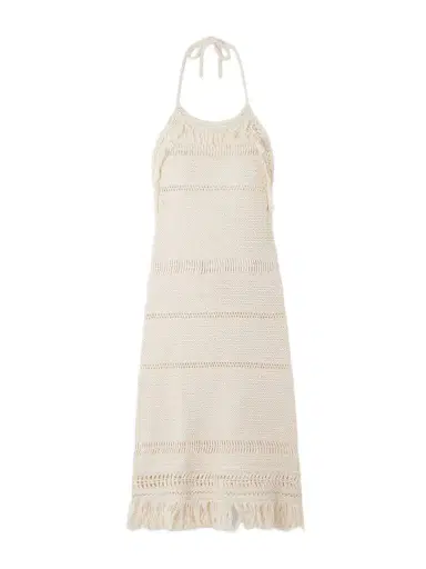 Marant Étoile Aralia Fringed Cotton-macramé Mini Dress | Thumbnail 1 Marant Étoile Aralia Fringed Cotton-macramé Mini Dress | Thumbnail 1