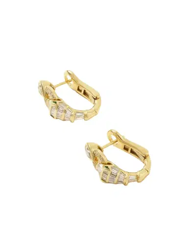 SHAY Serpentine 18-karat Gold, Diamond And Garnet Earrings | Thumbnail 1 SHAY Serpentine 18-karat Gold, Diamond And Garnet Earrings | Thumbnail 1