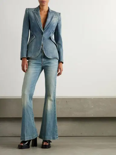 Alexander McQueen Denim Blazer | Thumbnail 2 Alexander McQueen Denim Blazer | Thumbnail 2