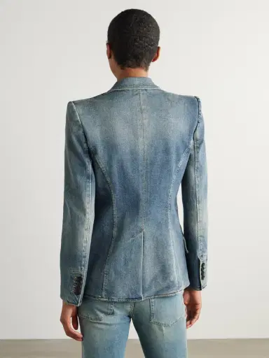 Alexander McQueen Denim Blazer | Thumbnail 3 Alexander McQueen Denim Blazer | Thumbnail 3
