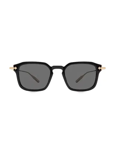 Barton Perreira Men's Nolan 49MM Rectangular Sunglasses - Gold Black | Thumbnail 2 Barton Perreira Men's Nolan 49MM Rectangular Sunglasses - Gold Black | Thumbnail 2