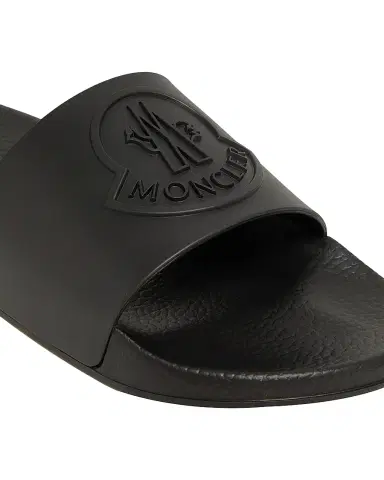 Moncler Men's Basile Slides in Rubber | Thumbnail 2 Moncler Men's Basile Slides in Rubber | Thumbnail 2