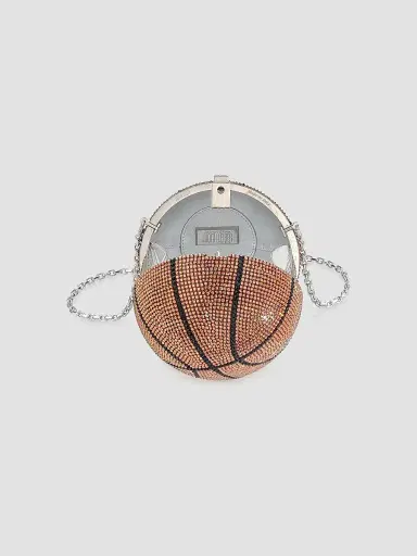 Judith Leiber Couture Women's Basketball Crystal Clutch - Copper | Thumbnail 2 Judith Leiber Couture Women's Basketball Crystal Clutch - Copper | Thumbnail 2