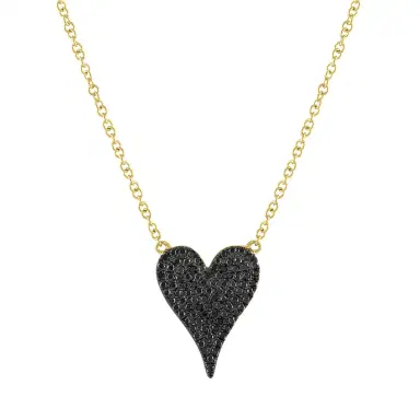 Stephanie Gottlieb Black Diamond Small Heart Necklace | Thumbnail 3 Stephanie Gottlieb Black Diamond Small Heart Necklace | Thumbnail 3