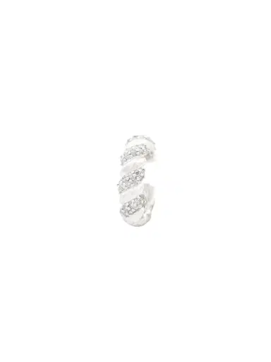Wish Fine Jewelry 0.20ct Diamond 18K Gold Grooved Ear Cuff | Thumbnail 1 Wish Fine Jewelry 0.20ct Diamond 18K Gold Grooved Ear Cuff | Thumbnail 1