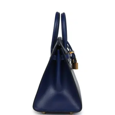 HERMÈS Hermes Birkin Sellier 25 Bleu Saphir Box Gold Hardware | Thumbnail 3 HERMÈS Hermes Birkin Sellier 25 Bleu Saphir Box Gold Hardware | Thumbnail 3
