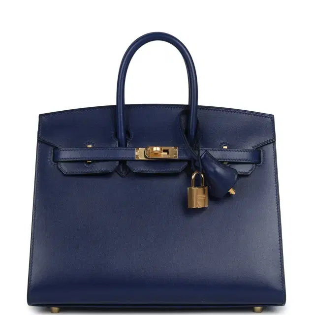 Hermes Birkin Sellier 25 Bleu Saphir Box Gold Hardware Hermes Birkin Sellier 25 Bleu Saphir Box Gold Hardware