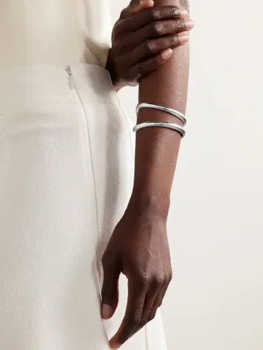LIÉ STUDIO The Maggie Silver-tone Bangle | Thumbnail 2 LIÉ STUDIO The Maggie Silver-tone Bangle | Thumbnail 2