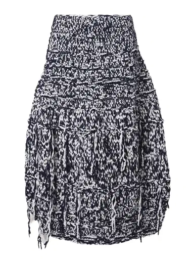 Khaite Inna Fringed Cotton-blend Midi Skirt | Thumbnail 1 Khaite Inna Fringed Cotton-blend Midi Skirt | Thumbnail 1