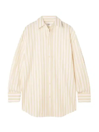Saint Laurent Striped Cotton-piqué Shirt | Thumbnail 1 Saint Laurent Striped Cotton-piqué Shirt | Thumbnail 1