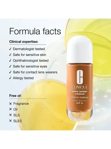Clinique Women's Even Better Clinical Vitamin Makeup SPF 45 - Deep Cool 3 | Thumbnail 6 Clinique Women's Even Better Clinical Vitamin Makeup SPF 45 - Deep Cool 3 | Thumbnail 6