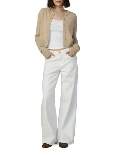 Joe's Jeans Women's Petite Lou Lou Low-Rise Wide-Leg Jeans - White | Thumbnail 2 Joe's Jeans Women's Petite Lou Lou Low-Rise Wide-Leg Jeans - White | Thumbnail 2