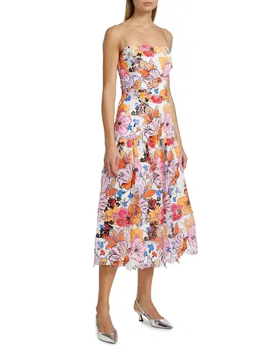 Ungaro Women's Tierra Floral-Printed Lace Midi-Dress | Thumbnail 4 Ungaro Women's Tierra Floral-Printed Lace Midi-Dress | Thumbnail 4