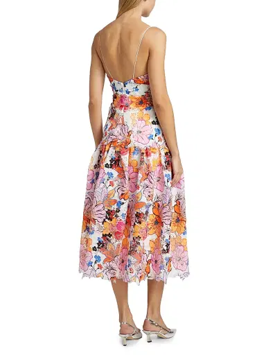 Ungaro Women's Tierra Floral-Printed Lace Midi-Dress | Thumbnail 5 Ungaro Women's Tierra Floral-Printed Lace Midi-Dress | Thumbnail 5