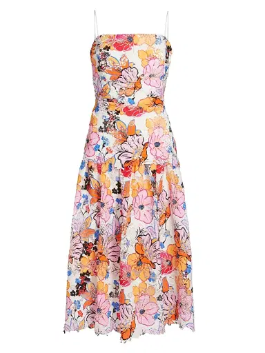 Ungaro Women's Tierra Floral-Printed Lace Midi-Dress | Thumbnail 1 Ungaro Women's Tierra Floral-Printed Lace Midi-Dress | Thumbnail 1